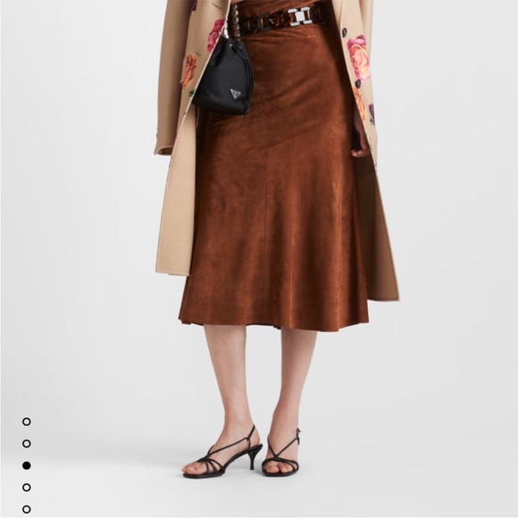 Catherines Dresses & Skirts - Catherine's Black Label Faux Suede Skirt size 14 / 16 Vegan Elastic Midi Maxi